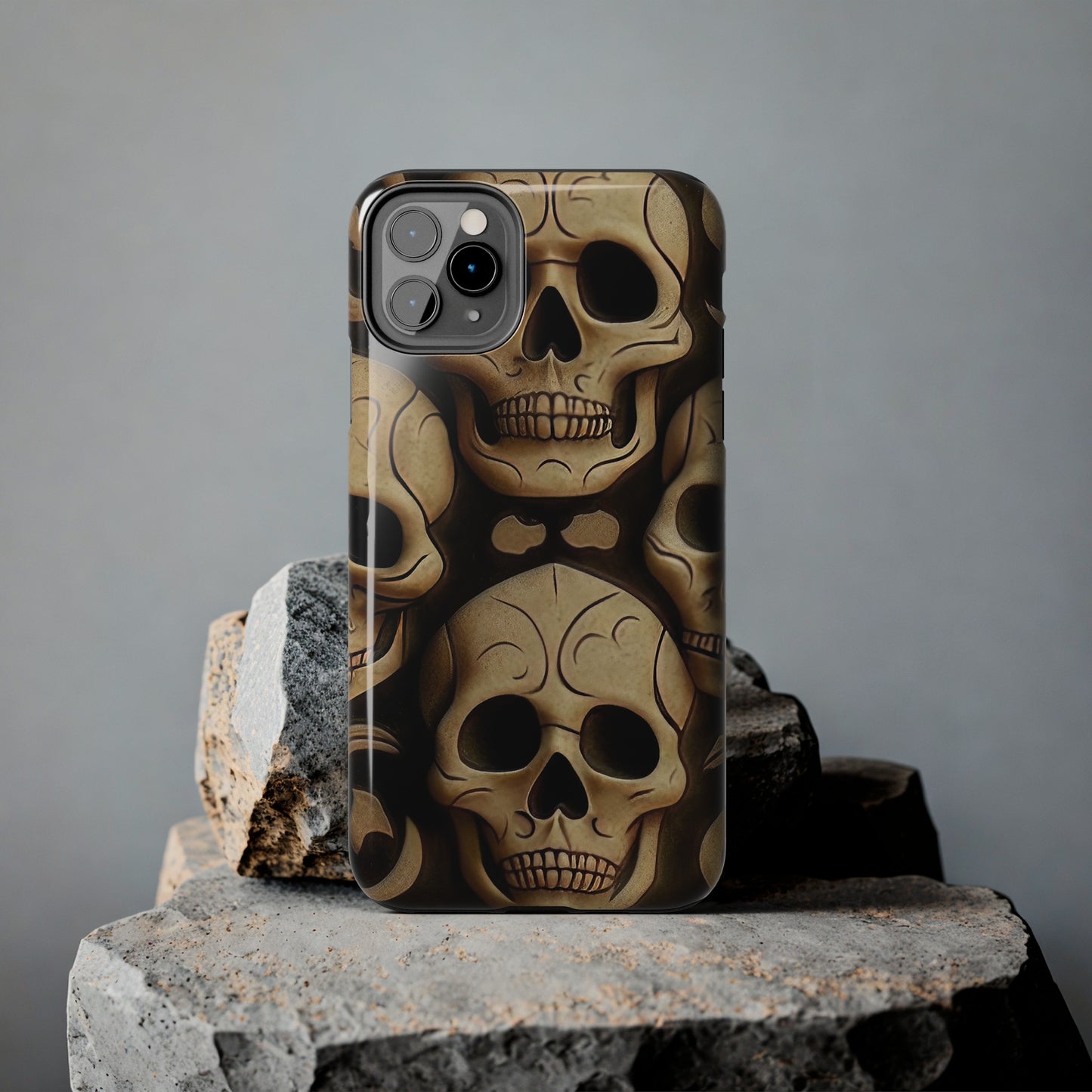 Metallic Chrome Skulls and classic Designed 19 Tough Phone Cases