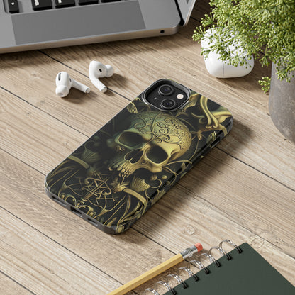 Metallic Chrome Skulls and classic Designed 3 Tough Phone Cases