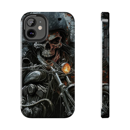 Skull Motorcycle Rider, Ready to Tear Up Road On Beautiful Bike 6 Tough Phone Cases