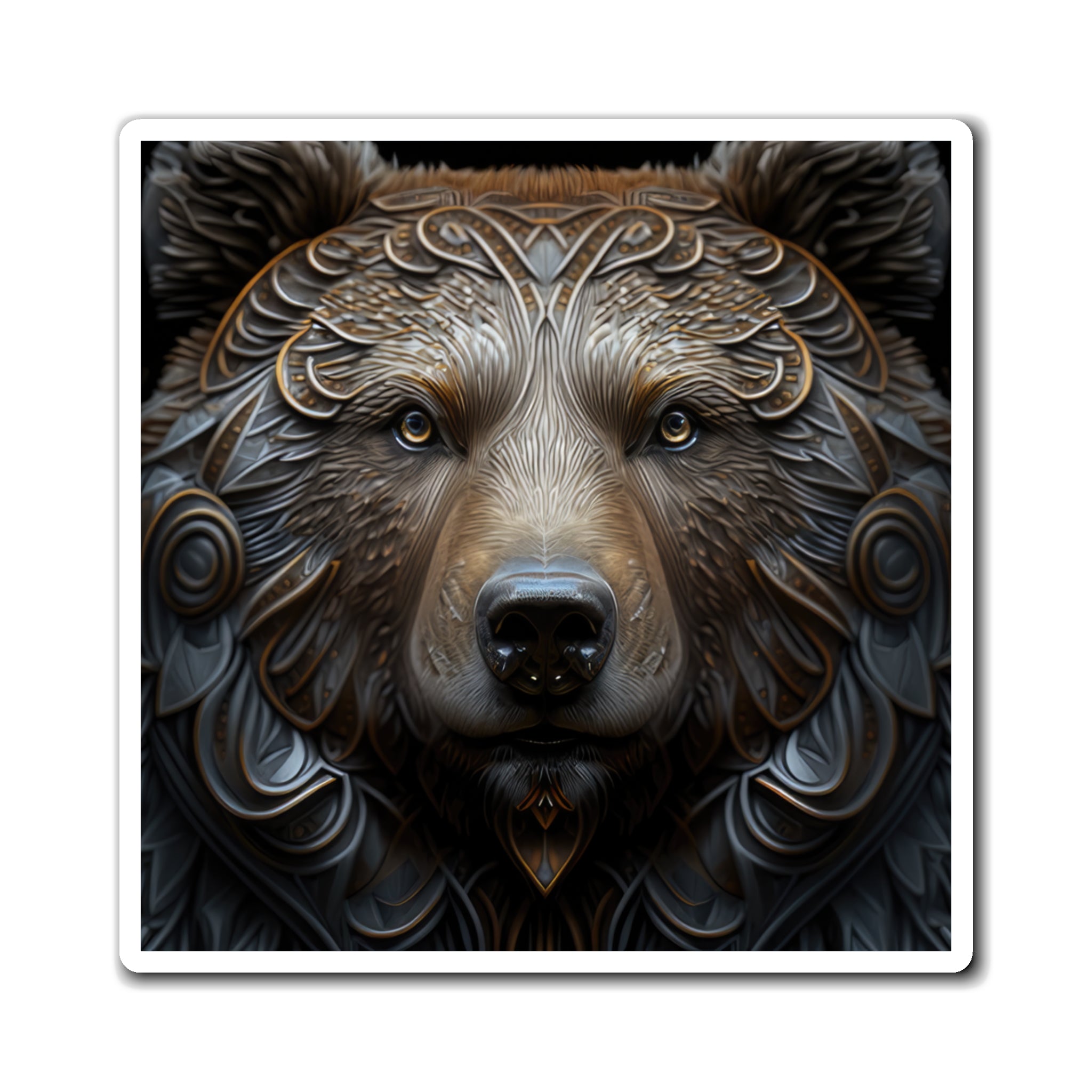 Magnificent Navajo Bear Style Twelve Magnets