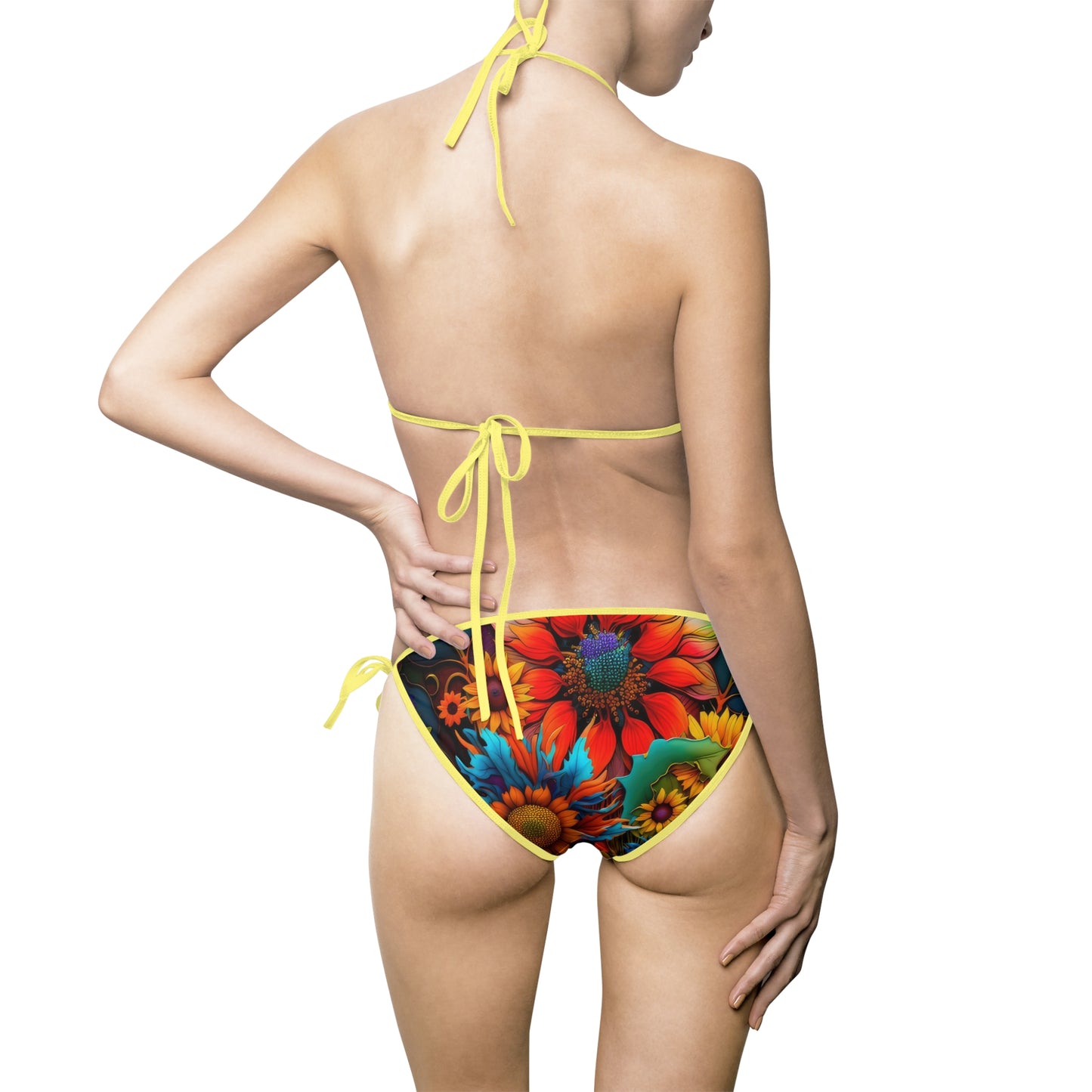Bold And Beautiful Designed floral Style Two Women's Bikini Swimsuit (AOP)