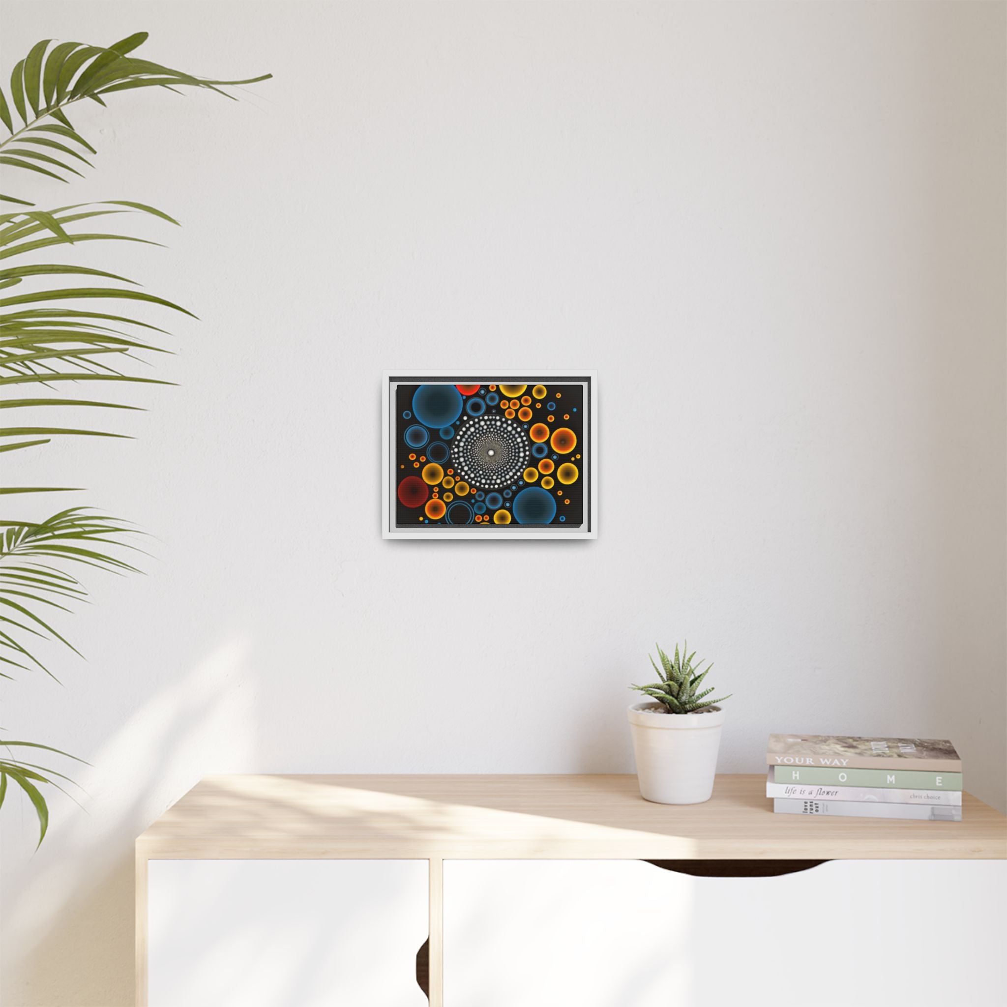 Harmonic Orbits, Matte Canvas, Framed (Multi-color)