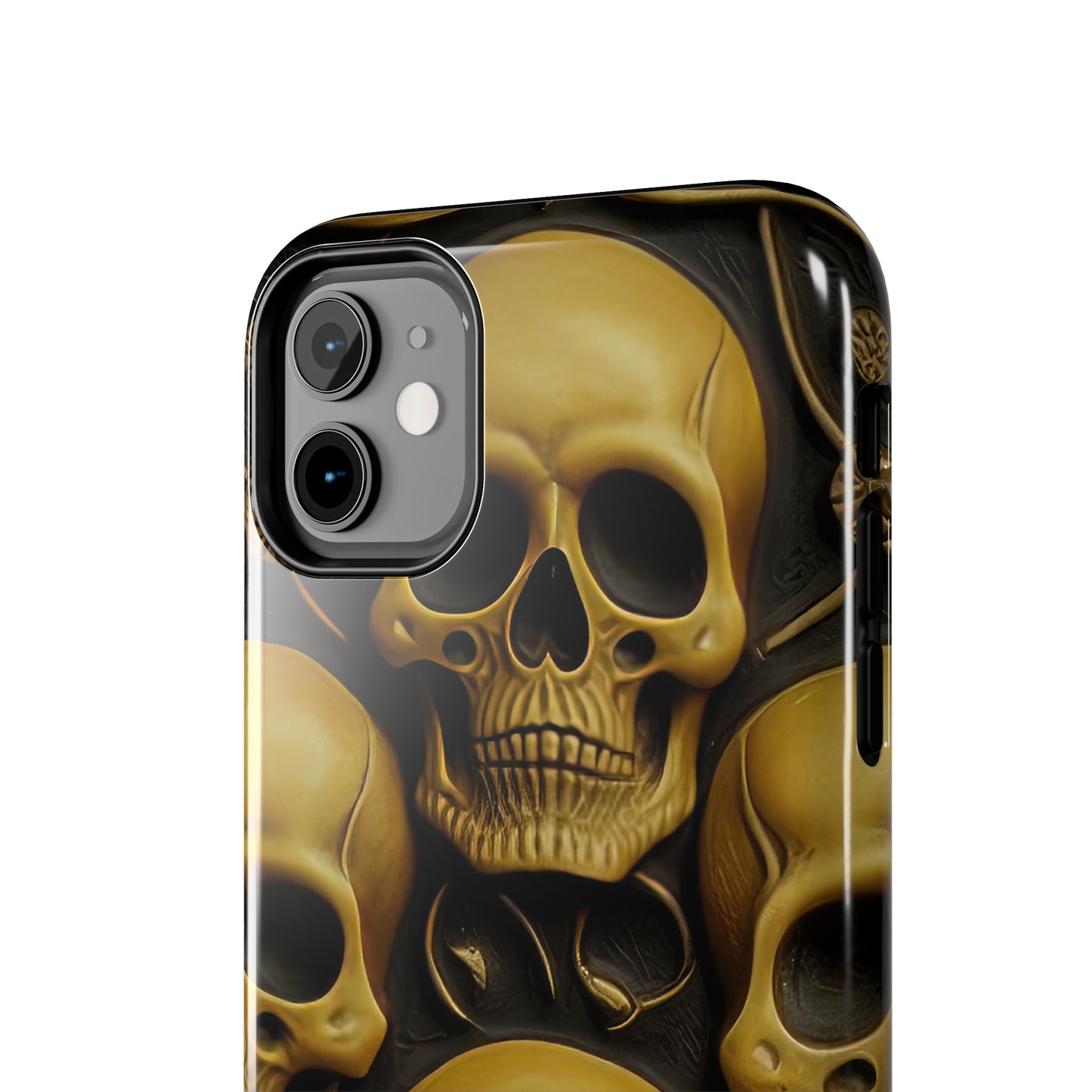 Metallic Chrome Skulls and classic Designed 18 Tough Phone Cases