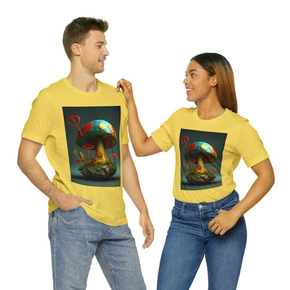 Hippie Mushroom Color Candy Style Design Style 4 Unisex Jersey Short Sleeve Tee