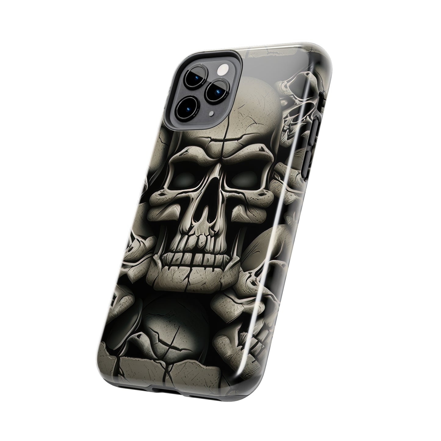 Metallic Chrome Skulls and classic Designed 12 Tough Phone Cases