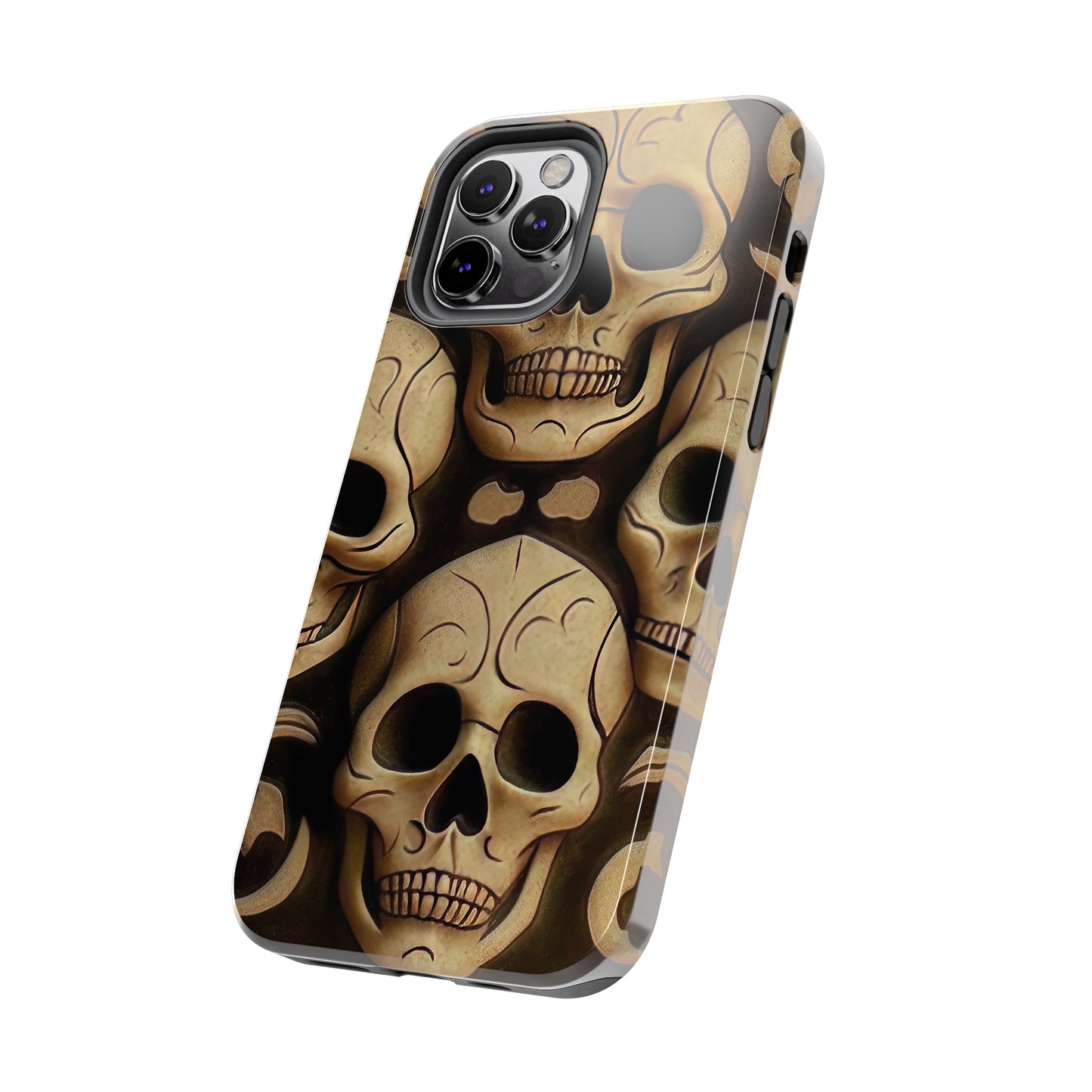 Metallic Chrome Skulls and classic Designed 19 Tough Phone Cases