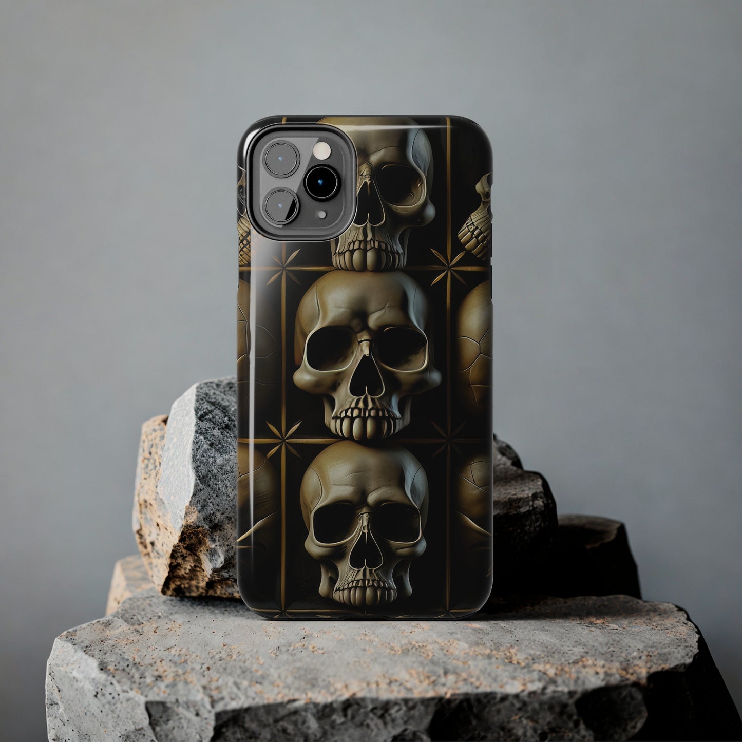 Metallic Chrome Skulls and classic Designed 19 Tough Phone Cases