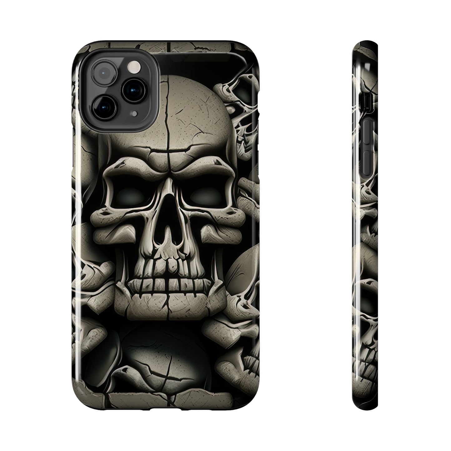 Metallic Chrome Skulls and classic Designed 12 Tough Phone Cases