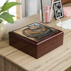 "Serene Mosaic Cat" Jewelry- Stash- Collection Box