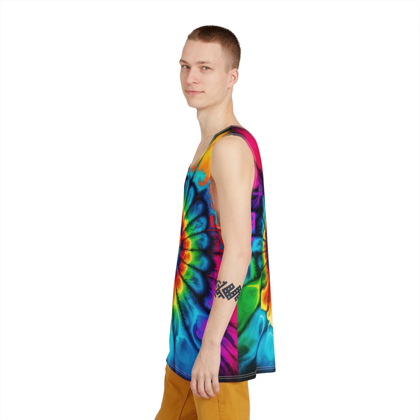 Bold And Beautiful Tie Dye Two 2 Men's Tank (AOP)