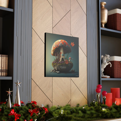 Beautiful Fairy Mushroom Home  Canvas Gallery Wraps