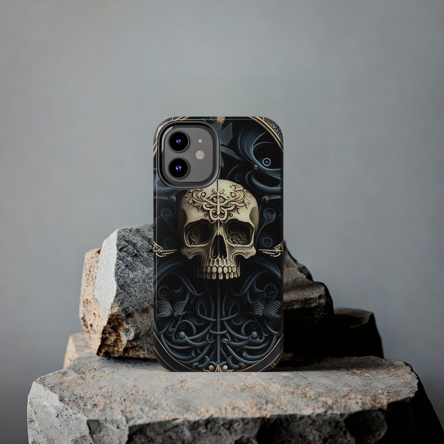 Metallic Chrome Skulls and classic Designed 6 Tough Phone Cases