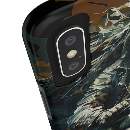 Skull Motorcycle Rider, Ready to Tear Up Road On Beautiful Bike Tough Phone Cases