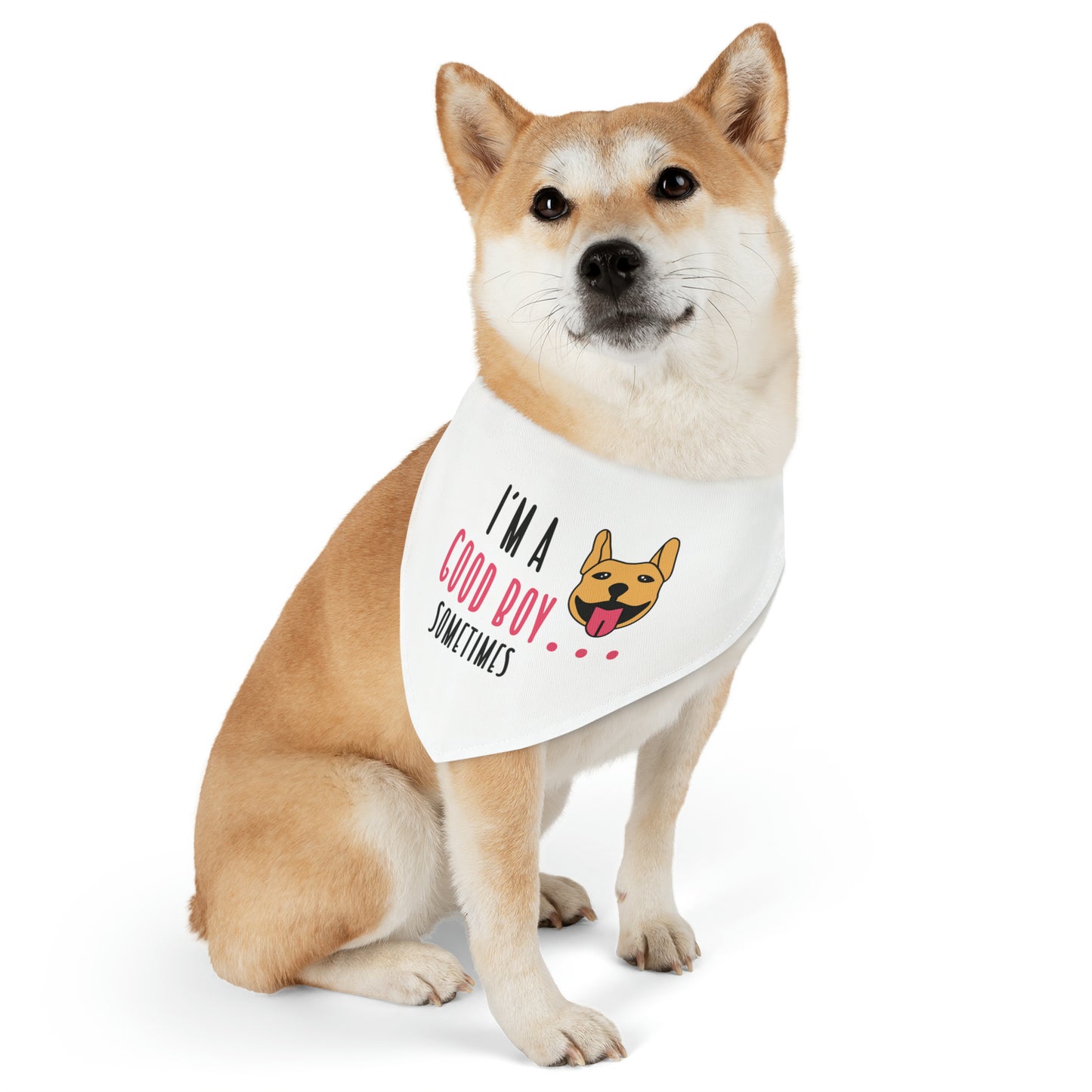 I'm A Good Boy Sometimes, Dog Lovers By Fly Art Pet Bandana Collar