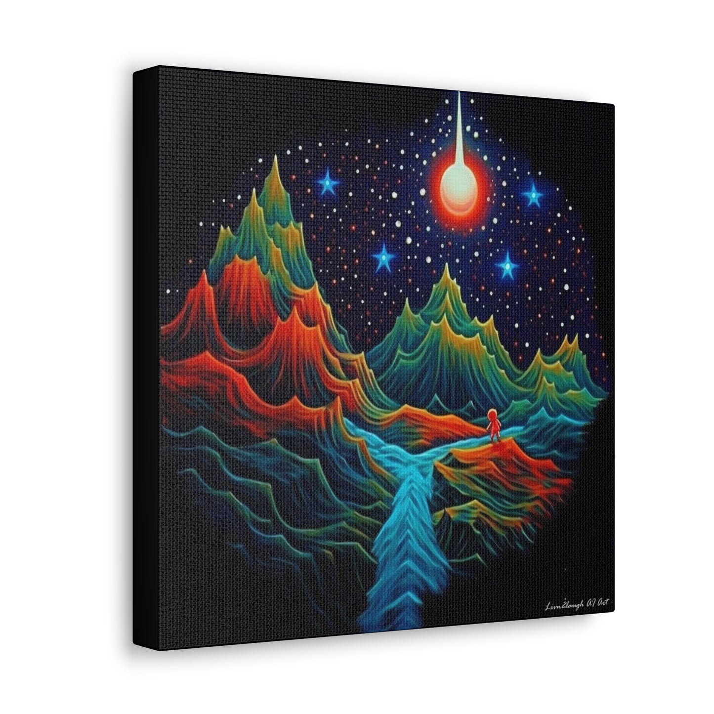 Star light Mountain Dream Canvas Gallery Wraps