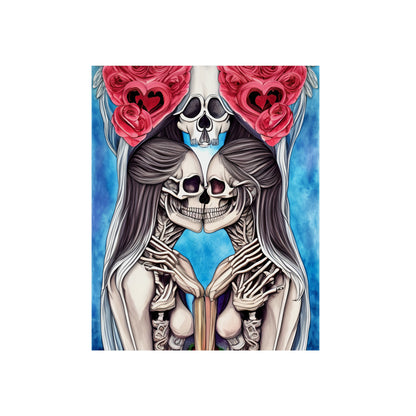 Love Shows No Time Boundaries Skulls, Image By Loewenkind Creations Aluminum Composite Panels