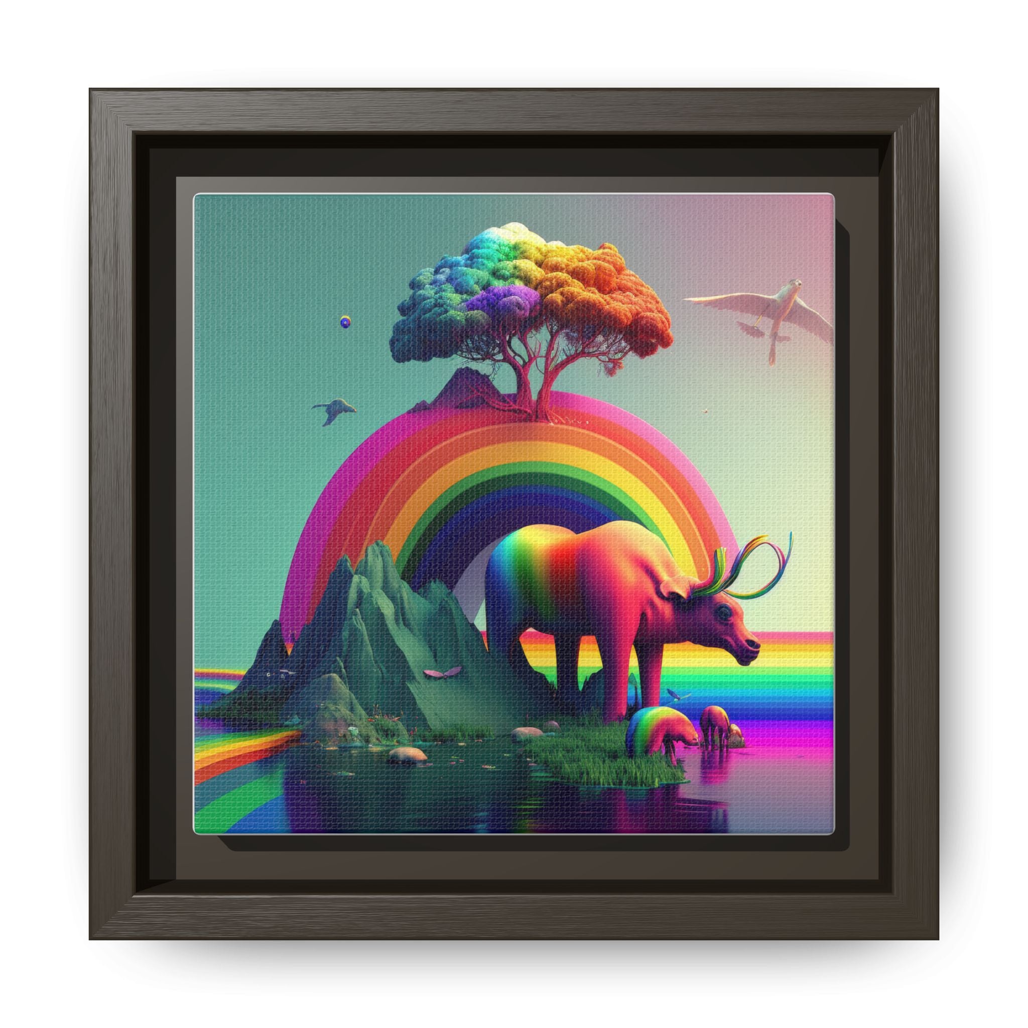 Sanctuary of Color, Art Print — Colorful Modern Wall Canvas