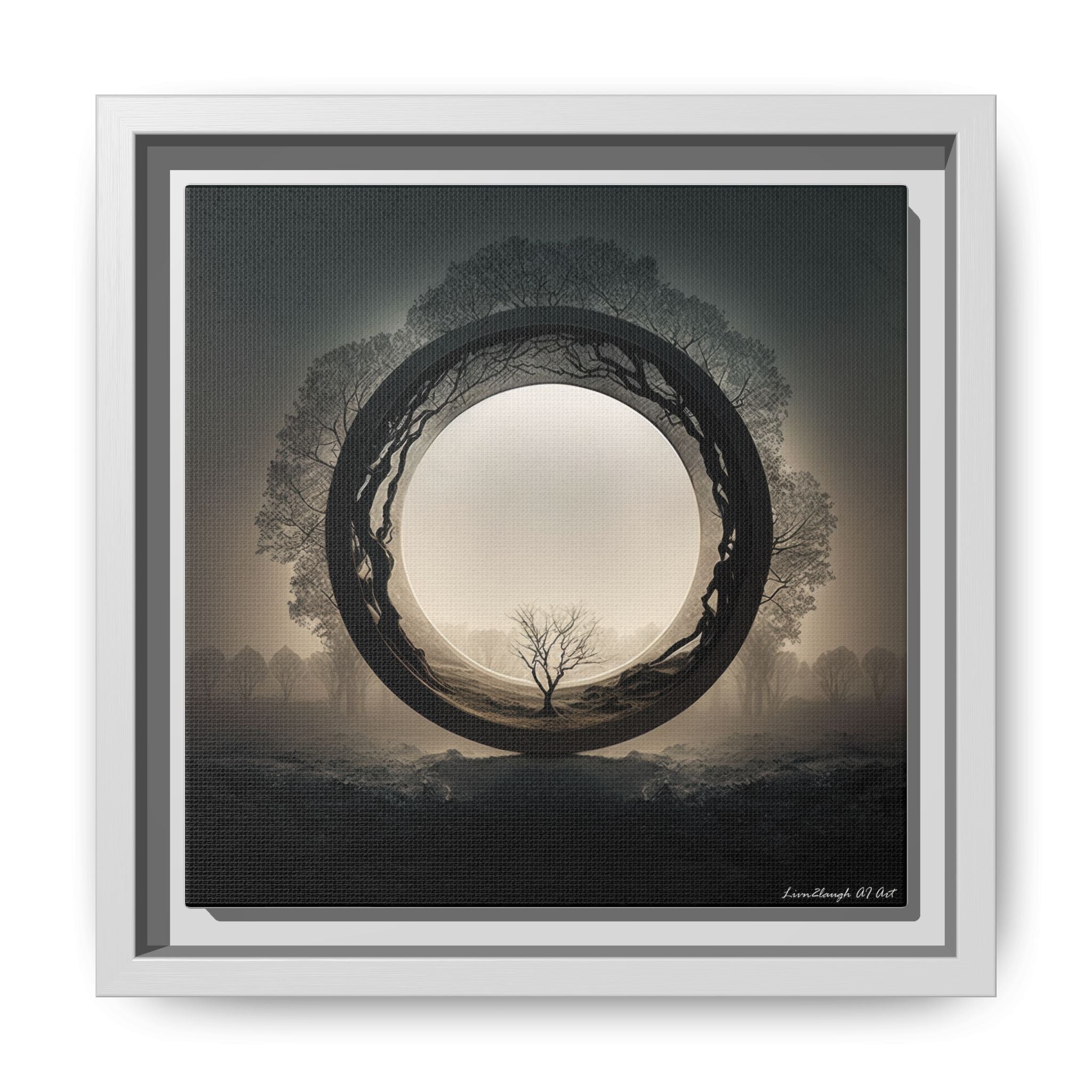 Circle of Stillness, Art Print — Colorful Modern Wall Canvas