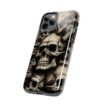 Metallic Chrome Skulls and classic Designed 14 Tough Phone Cases