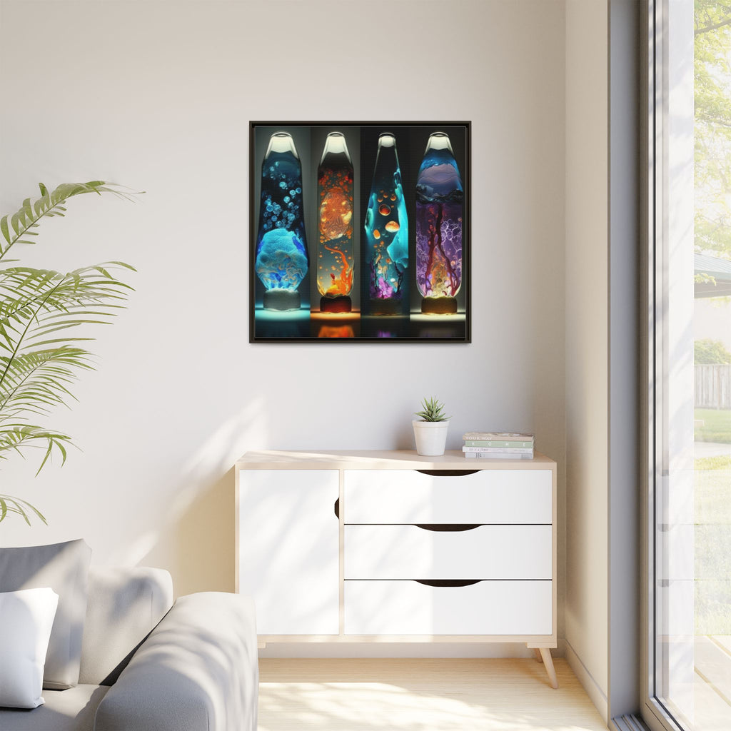 Elemental Currents, Art Print — Colorful Modern Wall Canvas