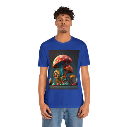 Hippie Mushroom Color Candy Style Design Style 6 Unisex Jersey Short Sleeve Tee