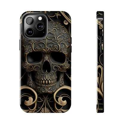 Metallic Chrome Skulls and classic Designed 2 Tough Phone Cases