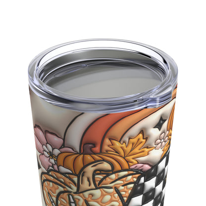 Fall And Halloween Bliss 3-D Puffy Halloween Tumbler 20oz