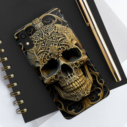 Metallic Chrome Skulls and classic Designed 4 Tough Phone Cases