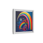 Home Beneath the Rainbow, Art Print — Colorful Modern Wall Canvas