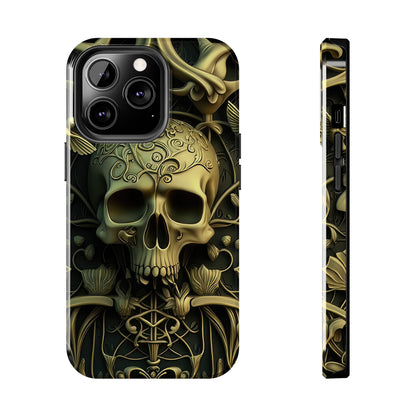 Metallic Chrome Skulls and classic Designed 3 Tough Phone Cases