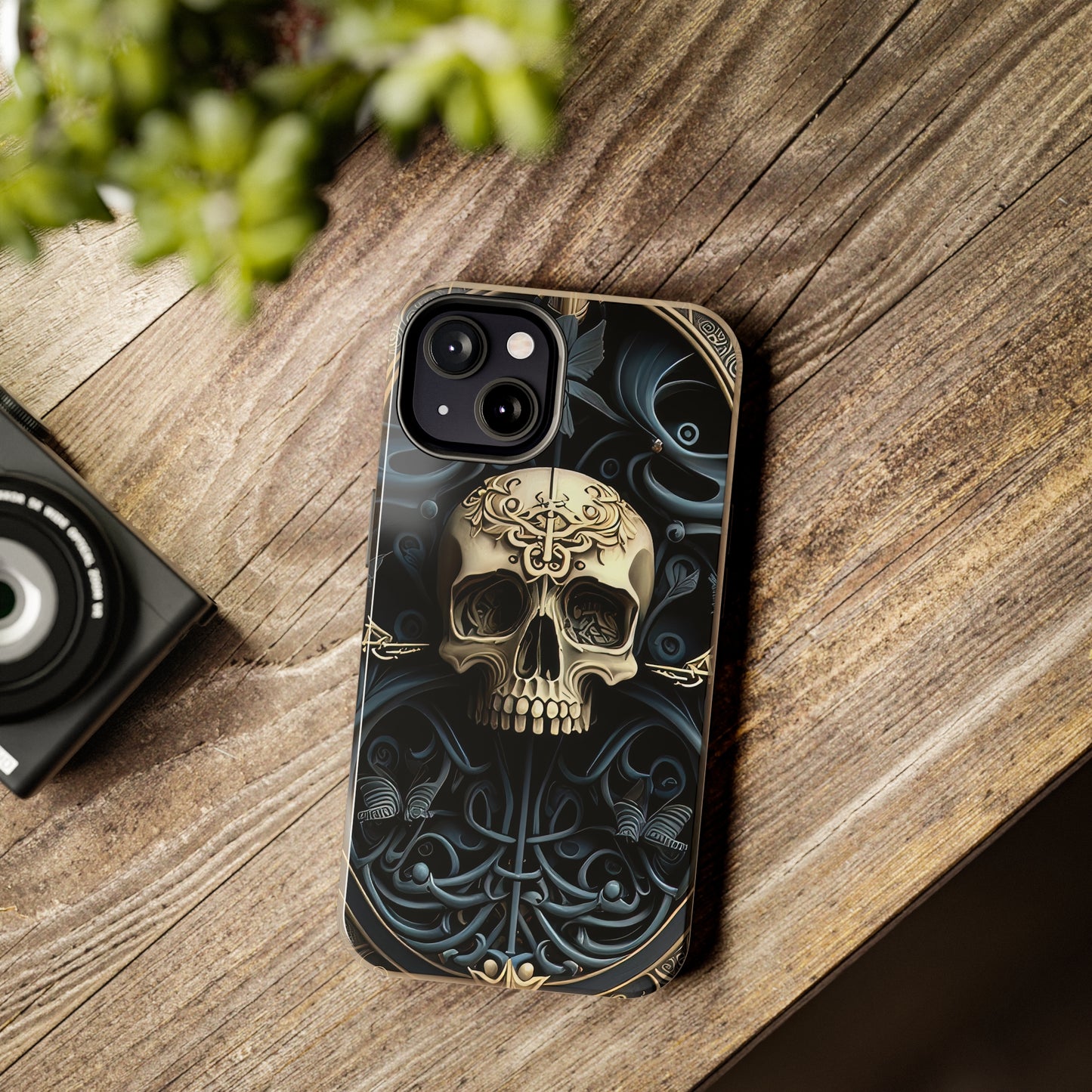 Metallic Chrome Skulls and classic Designed 6 Tough Phone Cases