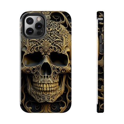 Metallic Chrome Skulls and classic Designed 4 Tough Phone Cases