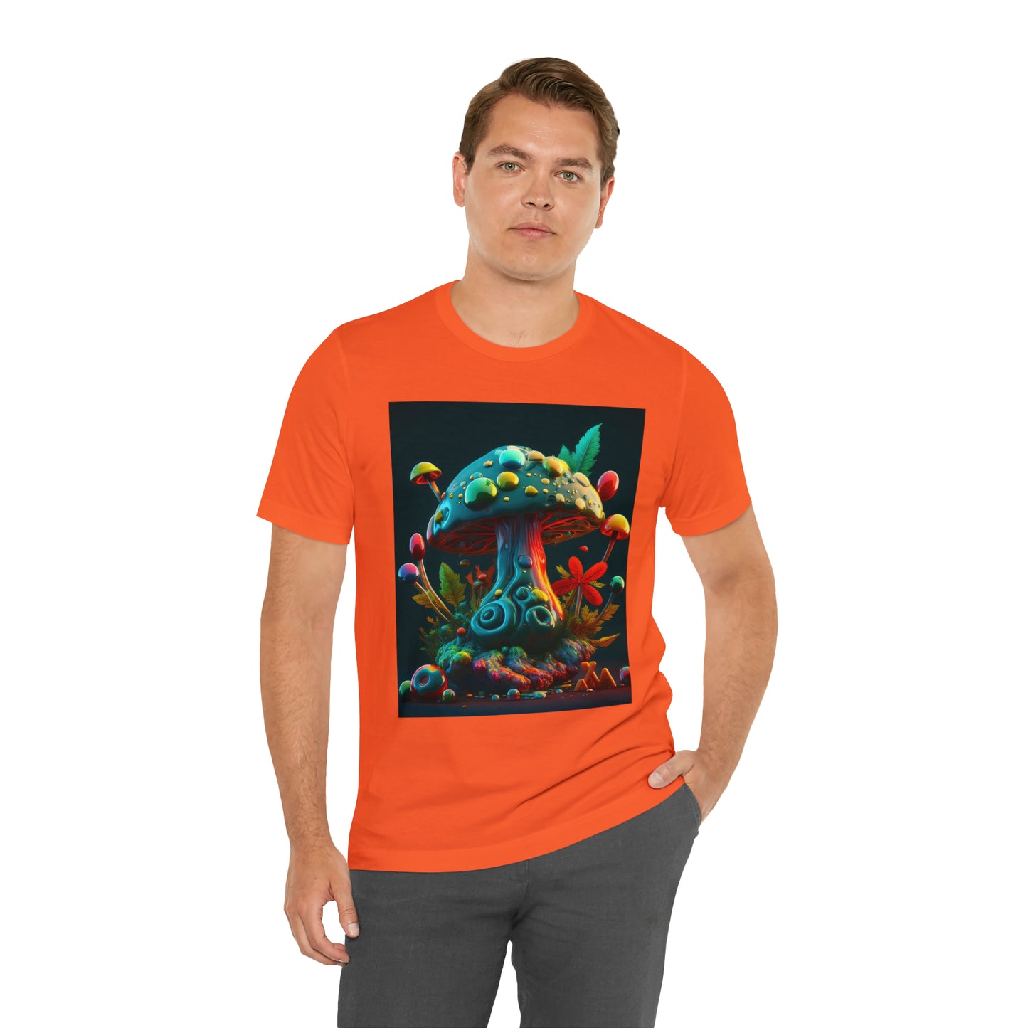 Hippie Mushroom Color Candy Style Design Style 5 Unisex Jersey Short Sleeve Tee