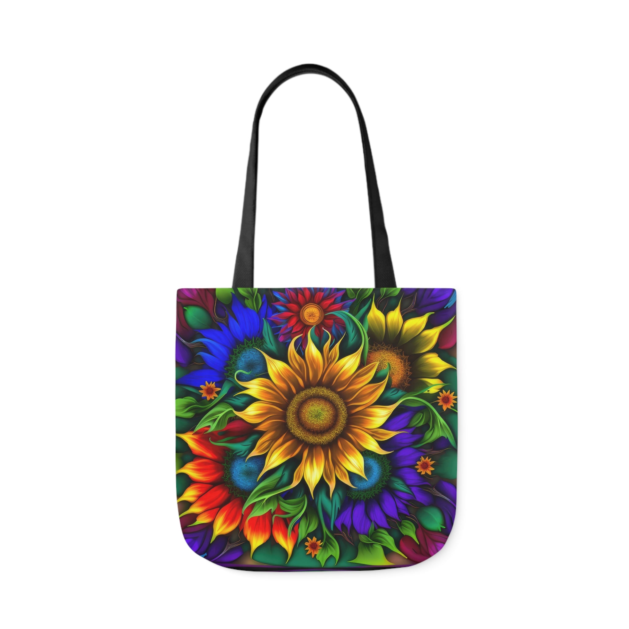Bold And Beautiful Flowers Style Four Polyester Canvas Tote Bag (AOP)