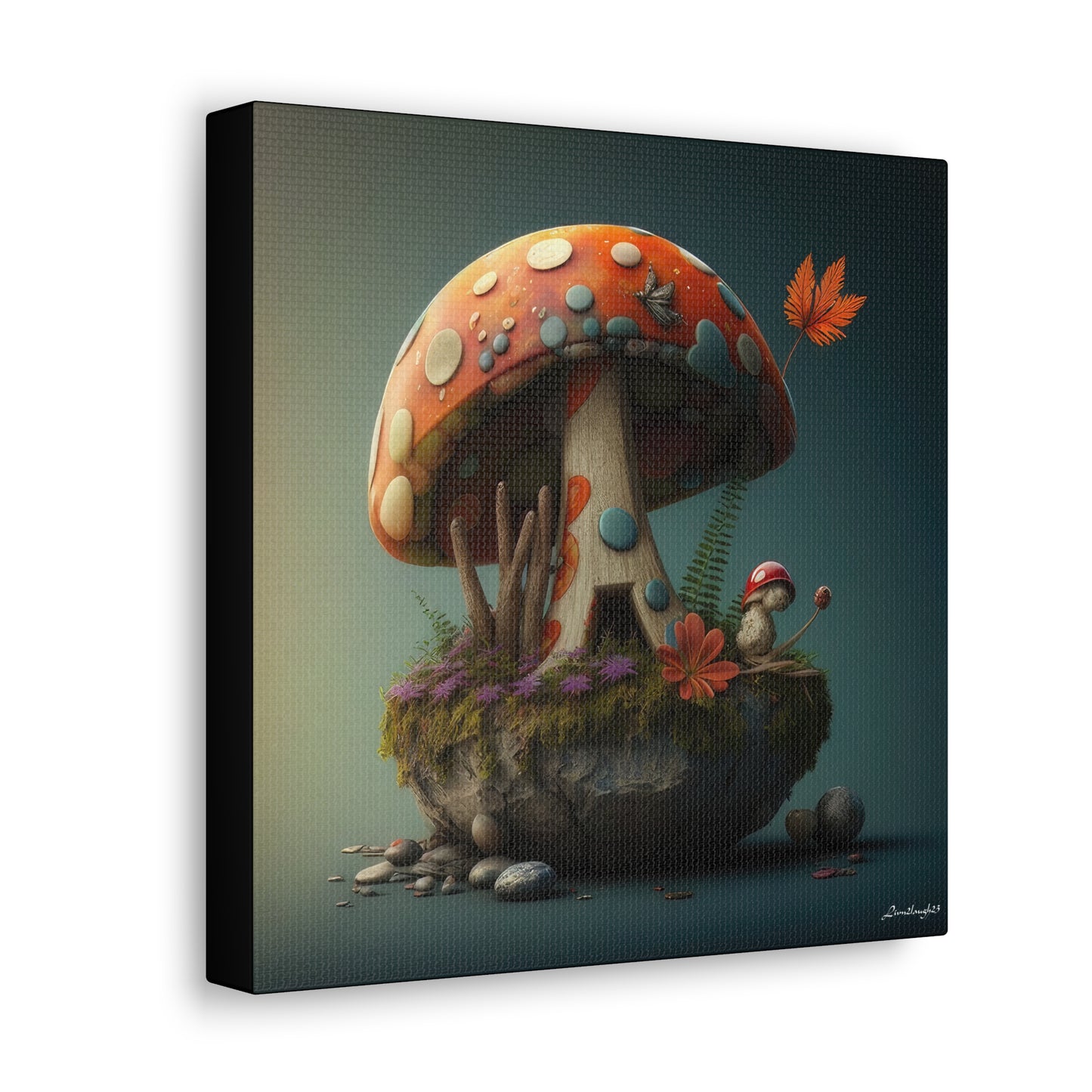 Beautiful Fairy Mushroom Home  Canvas Gallery Wraps