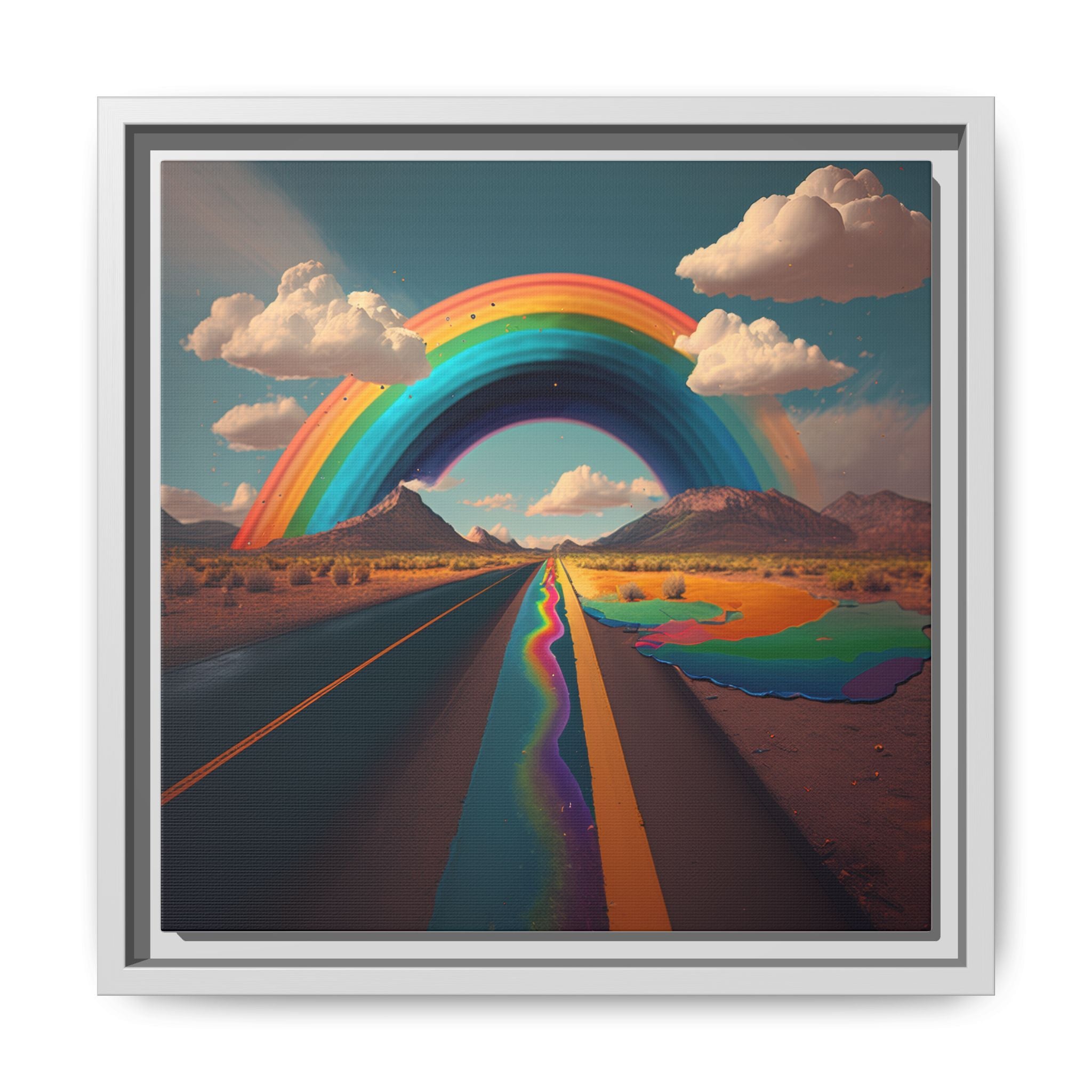 Road to Color, Art Print — Colorful Modern Wall Canvas