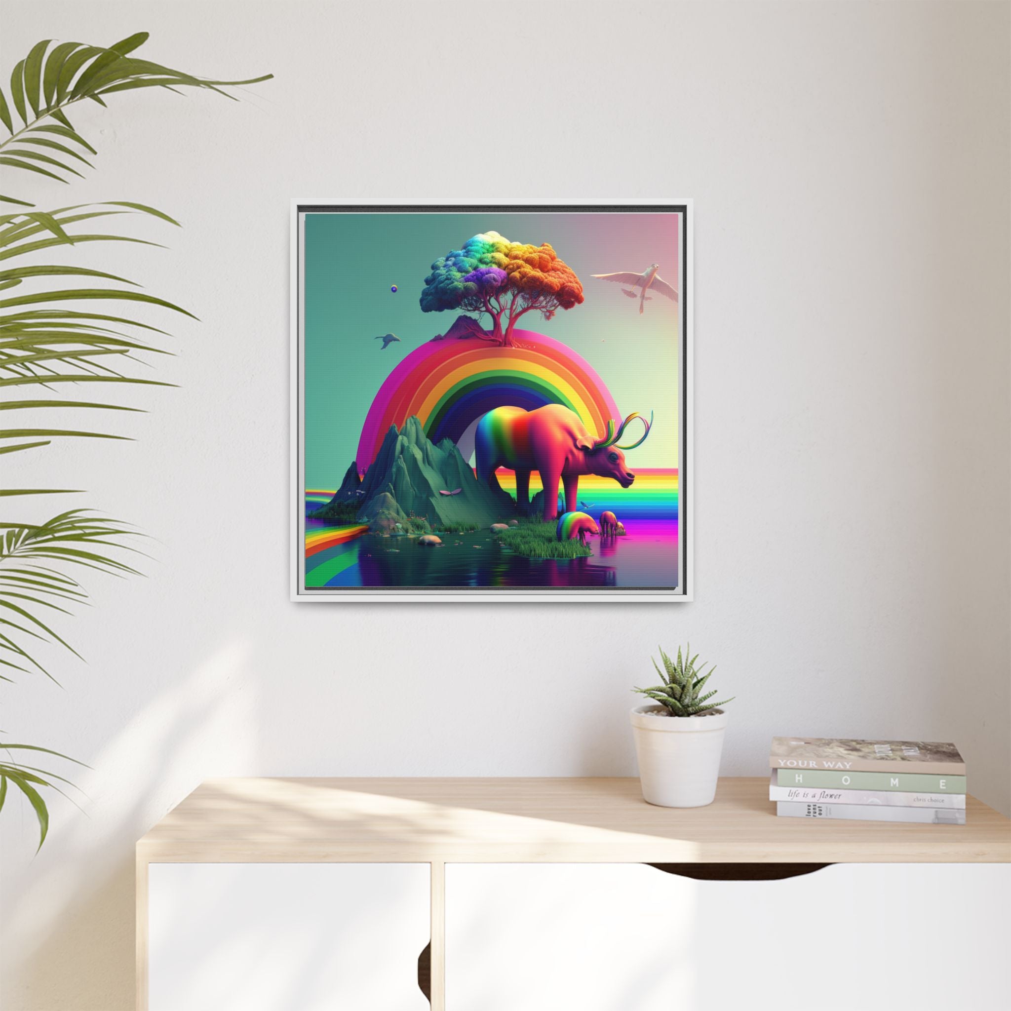 Sanctuary of Color, Art Print — Colorful Modern Wall Canvas