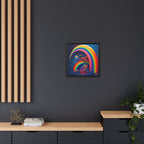 Home Beneath the Rainbow, Art Print — Colorful Modern Wall Canvas