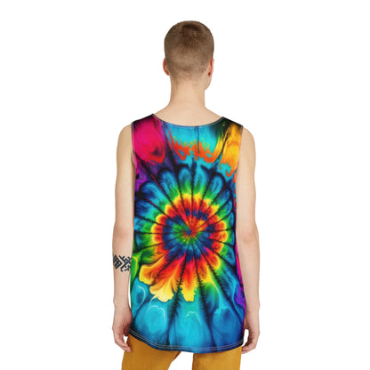 Bold And Beautiful Tie Dye Two 2 Men's Tank (AOP)