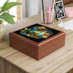 Island Rhythm at Dusk, Jewelry- Stash- Collection Box