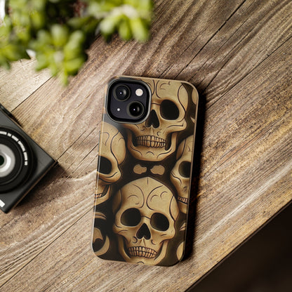 Metallic Chrome Skulls and classic Designed 19 Tough Phone Cases