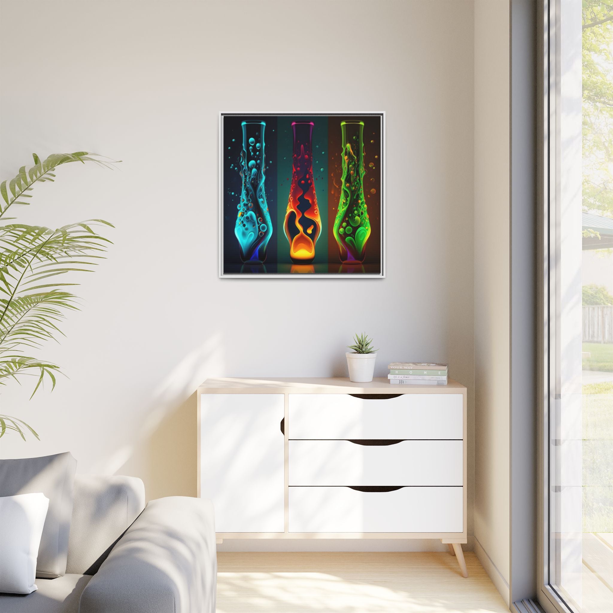 Three States of Flow, Art Print — Colorful Modern Wall Canvas