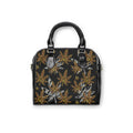 Gold And Zebra Marijuana Pot Weed Leaf 420 Marijuana Shoulder Handbag