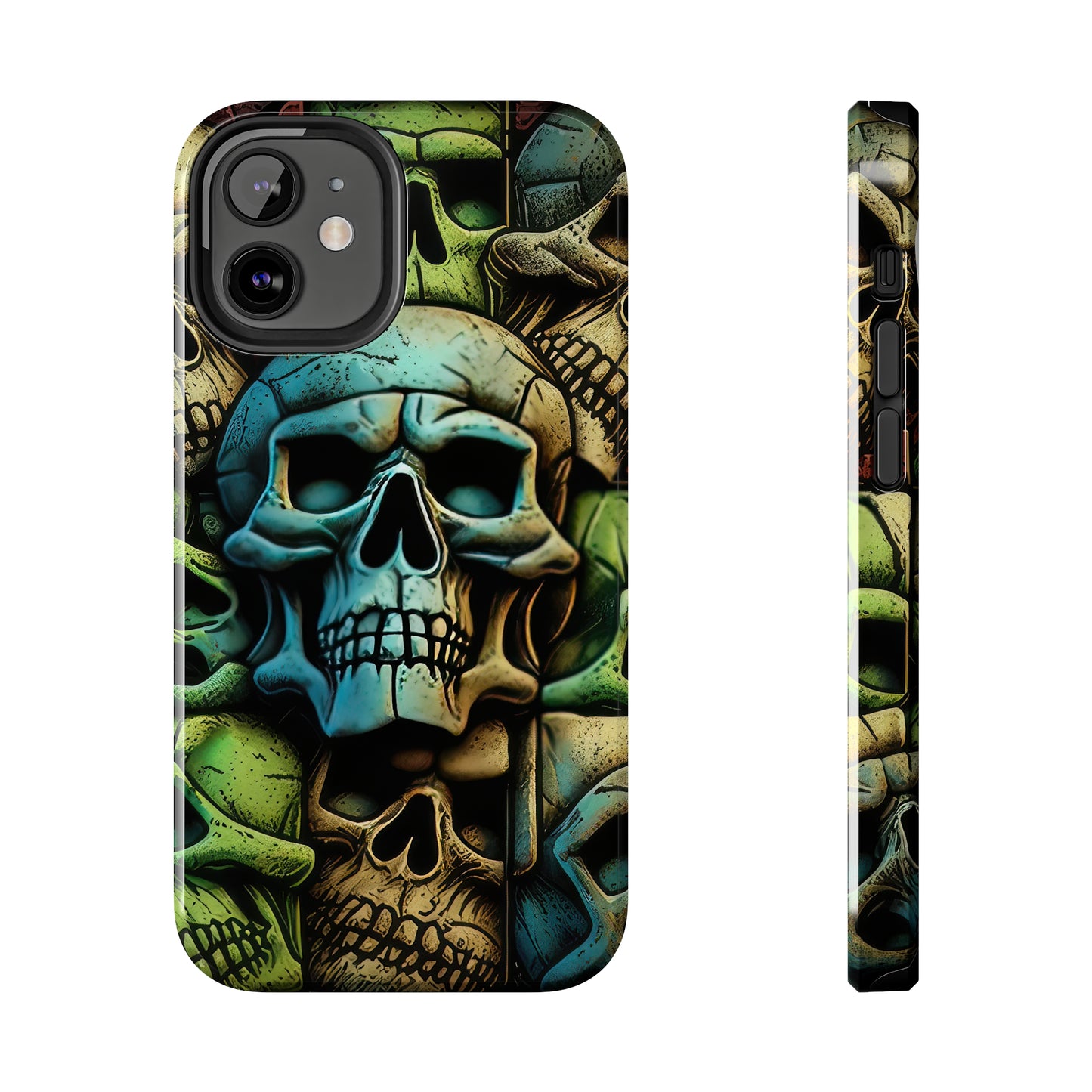 Metallic Chrome Skulls and classic Designed 13 Tough Phone Cases