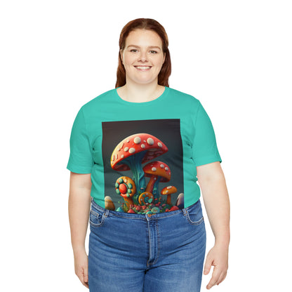 Hippie Mushroom Color Candy Style Design Style 6 Unisex Jersey Short Sleeve Tee