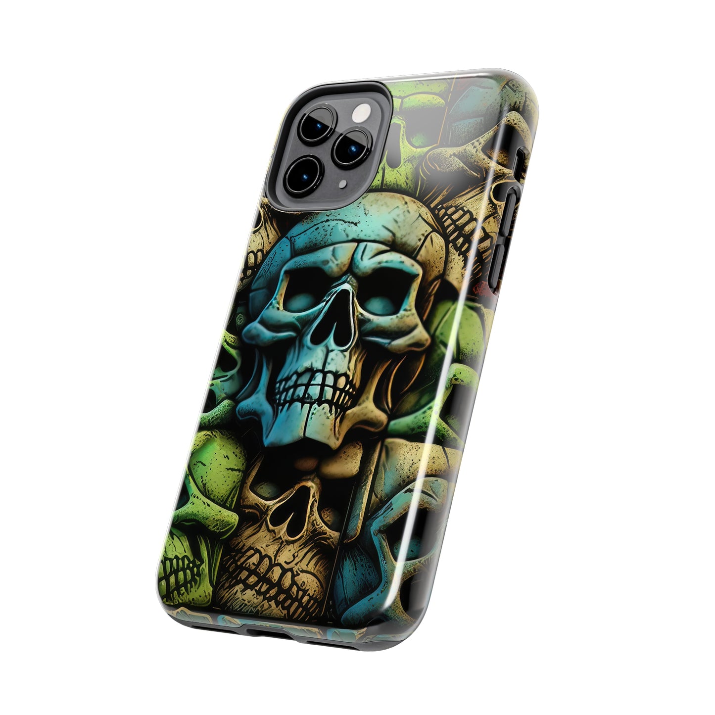 Metallic Chrome Skulls and classic Designed 13 Tough Phone Cases