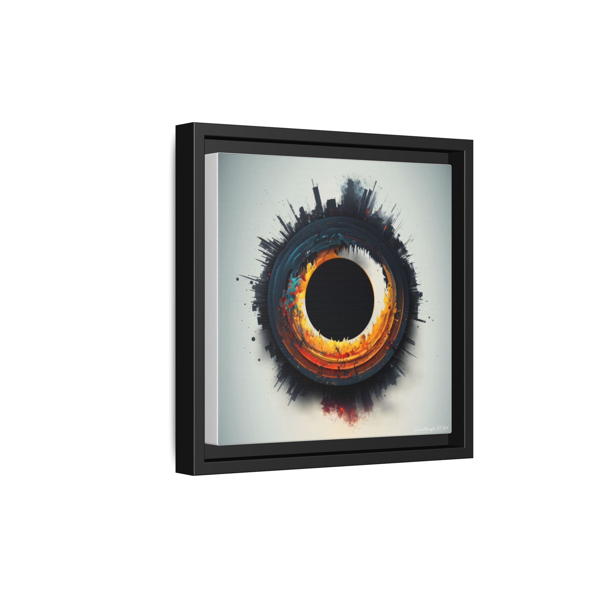 Eclipse of Industry, Art Print — Colorful Modern Wall Canvas