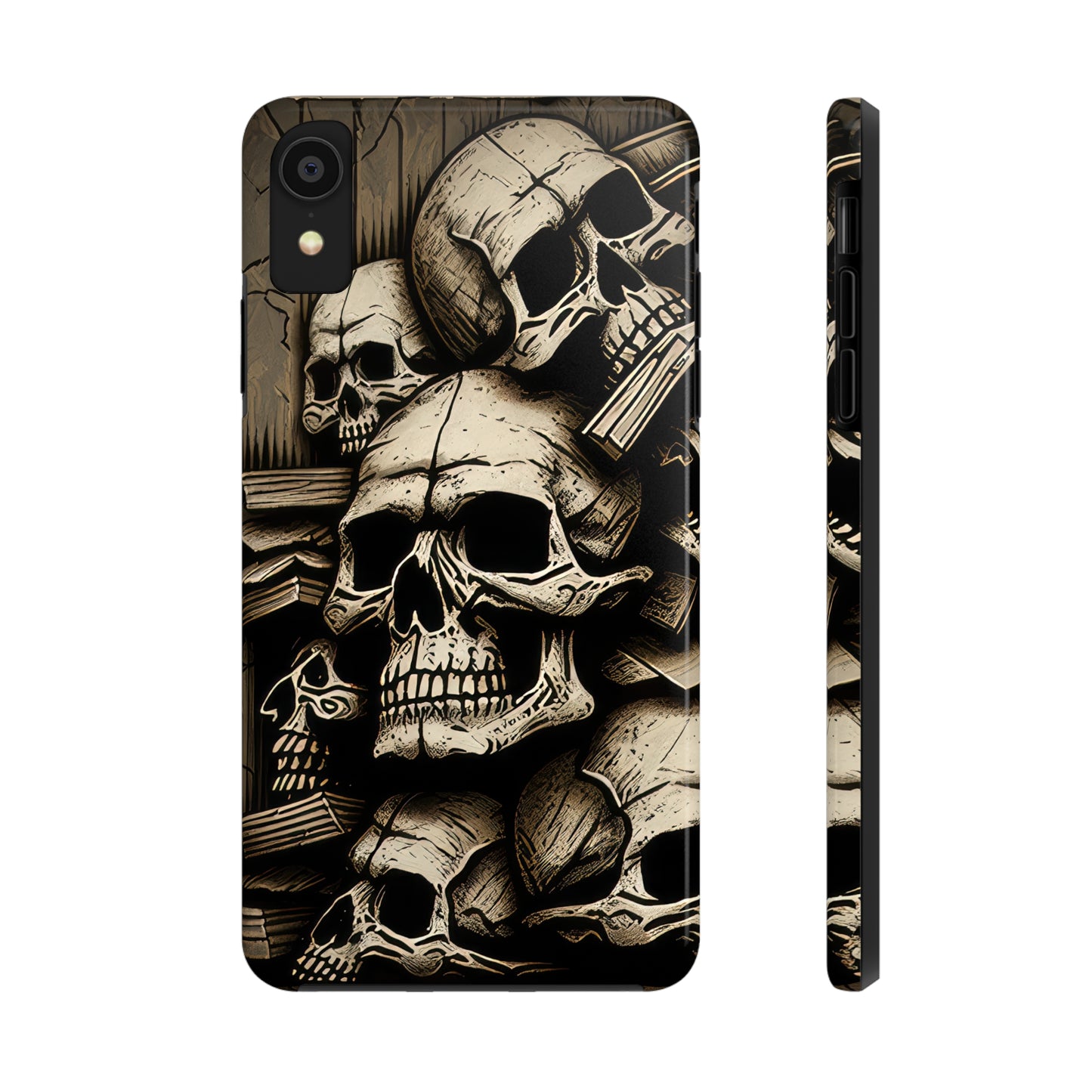 Metallic Chrome Skulls and classic Designed 14 Tough Phone Cases