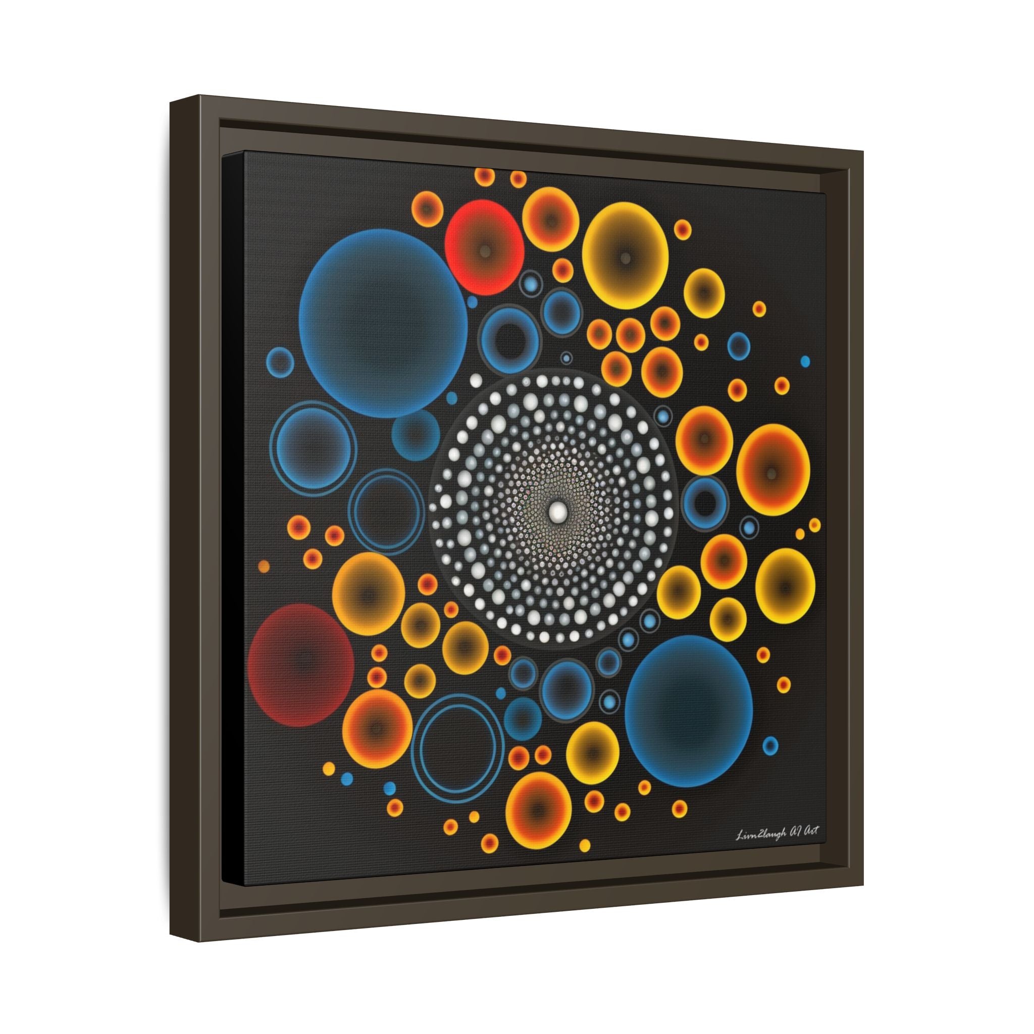 Harmonic Orbits, Matte Canvas, Framed (Multi-color)