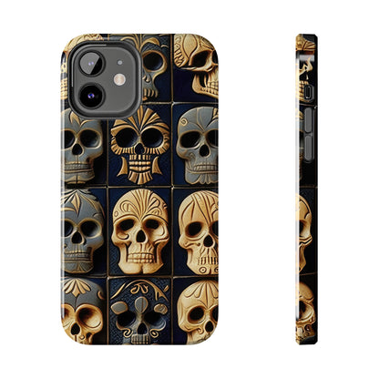 Metallic Chrome Skulls and classic Designed 17 Tough Phone Cases